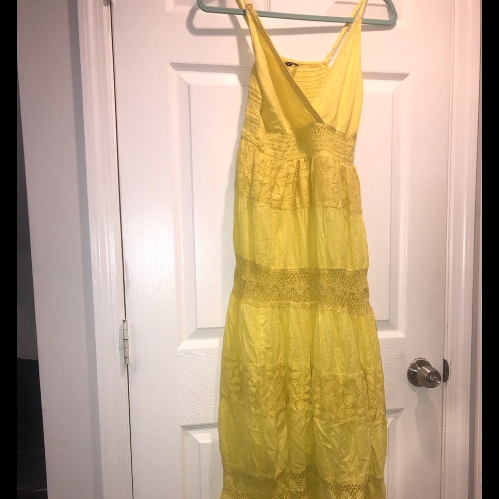 Yellow maxi dress